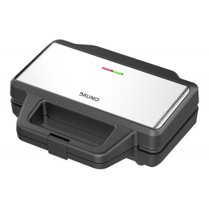 Bruno BRN-0077 Τοστιέρα για 2 Τοστ 1000W Inox (ΕΩΣ 12 ΔΟΣΕΙΣ)
