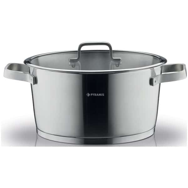 ΚΑΤΣΑΡΟΛΕΣ PYRAMIS PURE LINE INOX 22CM ΕΩΣ 12 ΔΟΣΕΙΣ