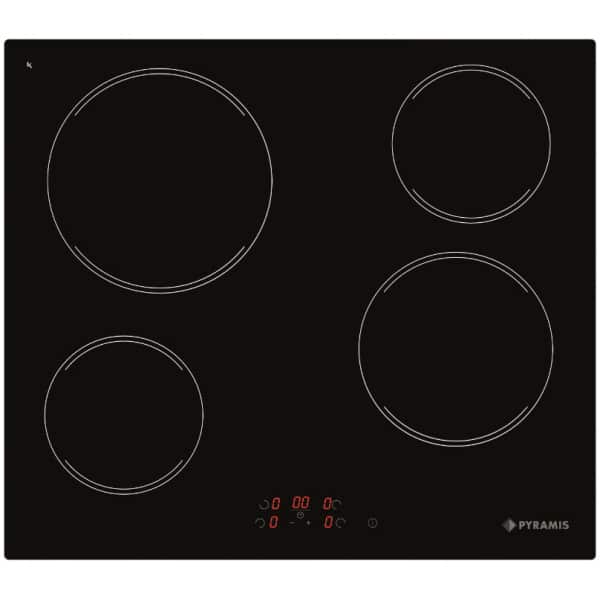 PYRAMIS 58HL 4003 (030057501) Εστία Κεραμική Άνω Πάγκου 58cm 4 θέσεων ΕΩΣ 12 ΔΟΣΕΙΣ