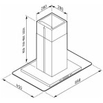 PYRAMIS (065018501) Cielo Premium Απορροφητήρας Νησίδα 90cm Inox ΕΩΣ 12 ΔΟΣΕΙΣ - Image 2