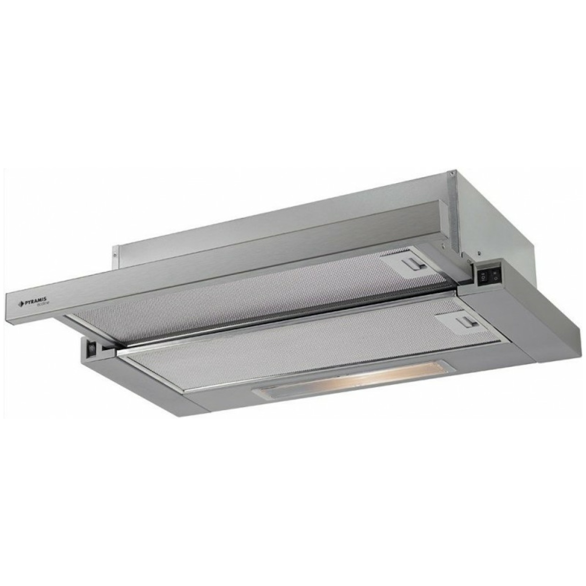 ΣΥΡΟΜΕΝΟΙ ΑΠΟΡΡΟΦΗΤΗΡΕΣ PYRAMIS POWER SLIM INOX 60CM 065032901 ΕΩΣ 12 ΔΟΣΕΙΣ - Image 1