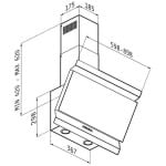 PYRAMIS (065033001) Eleganto Απορροφητήρας Καμινάδα 90cm Μαύρος ΕΩΣ 12 ΔΟΣΕΙΣ - Image 2