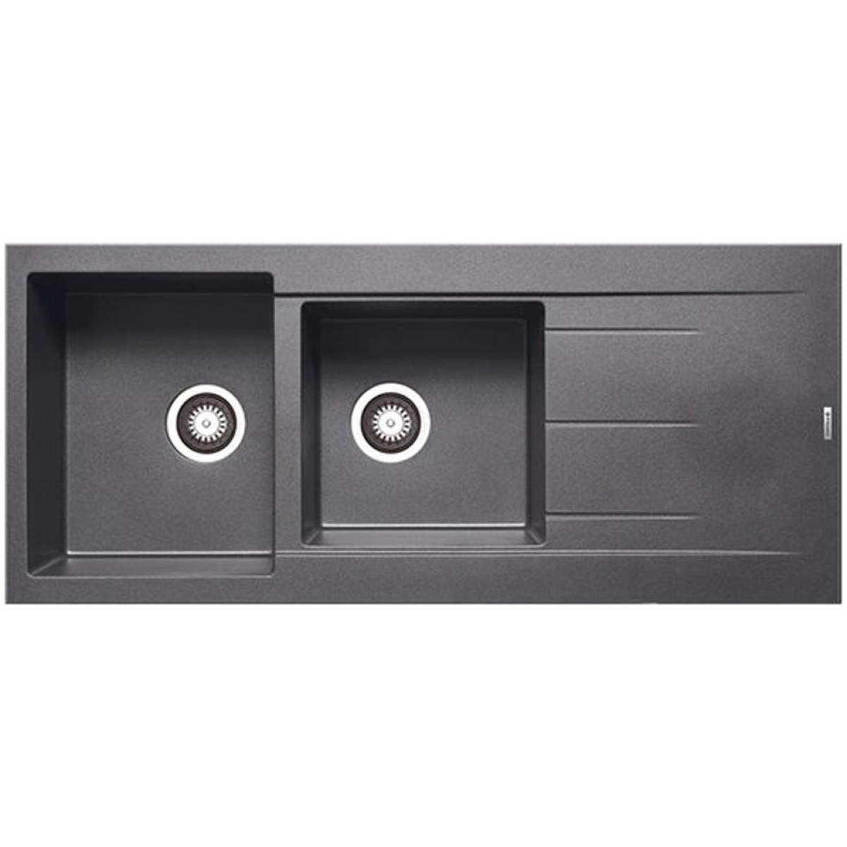 PYRAMIS ALAZIA 1 3/4 B 1D Ένθετος Νεροχύτης 116x50cm (070038011) Iron Grey ΕΩΣ 12 ΔΟΣΕΙΣ - Image 1