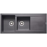 PYRAMIS ALAZIA 1 3/4 B 1D Ένθετος Νεροχύτης 116x50cm (070038011) Iron Grey ΕΩΣ 12 ΔΟΣΕΙΣ