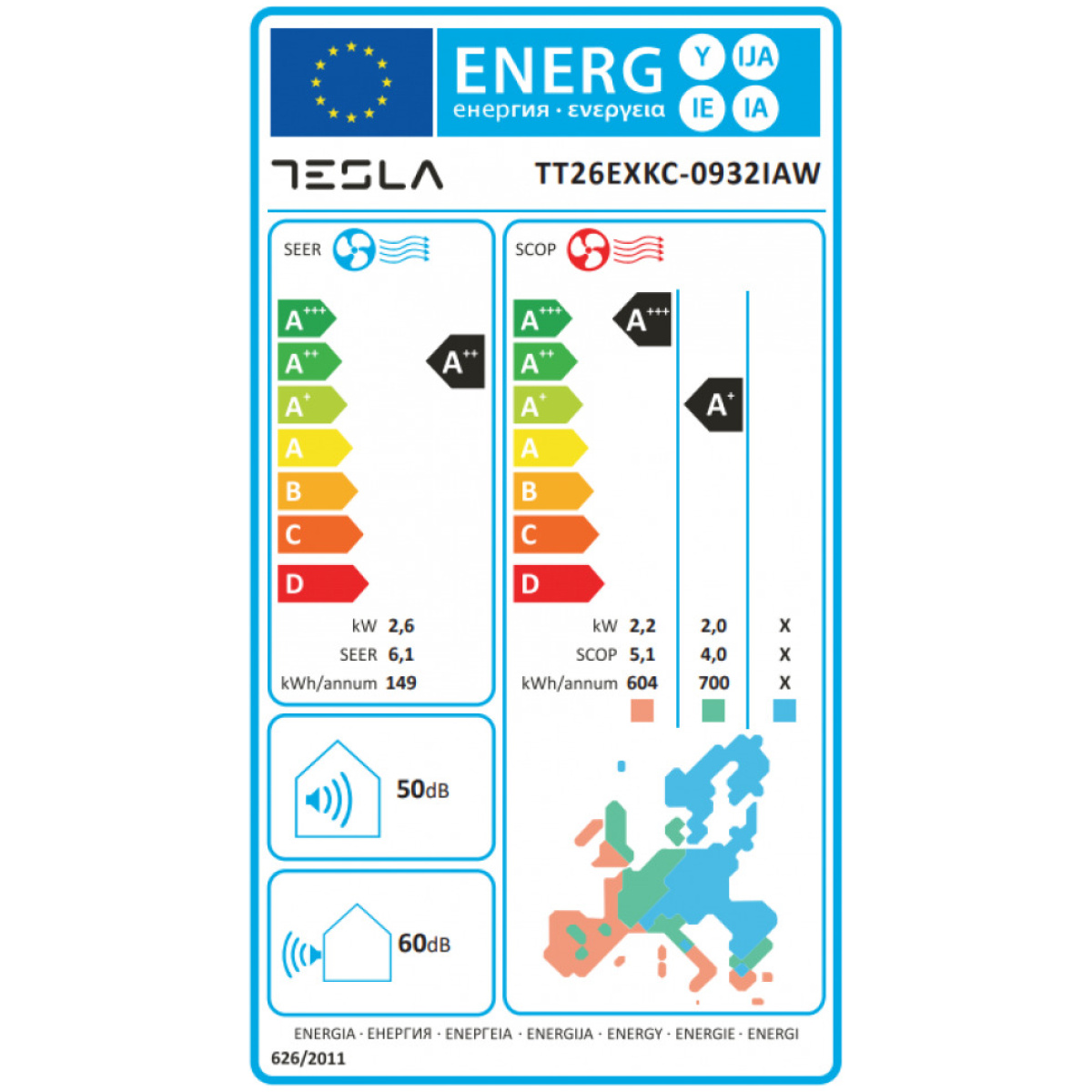 Tesla TT26EXKC-0932IAW Κλιματιστικό Inverter 9000 BTU A++/A+++ με WiFi ΕΩΣ 12 ΔΟΣΕΙΣ - Image 3