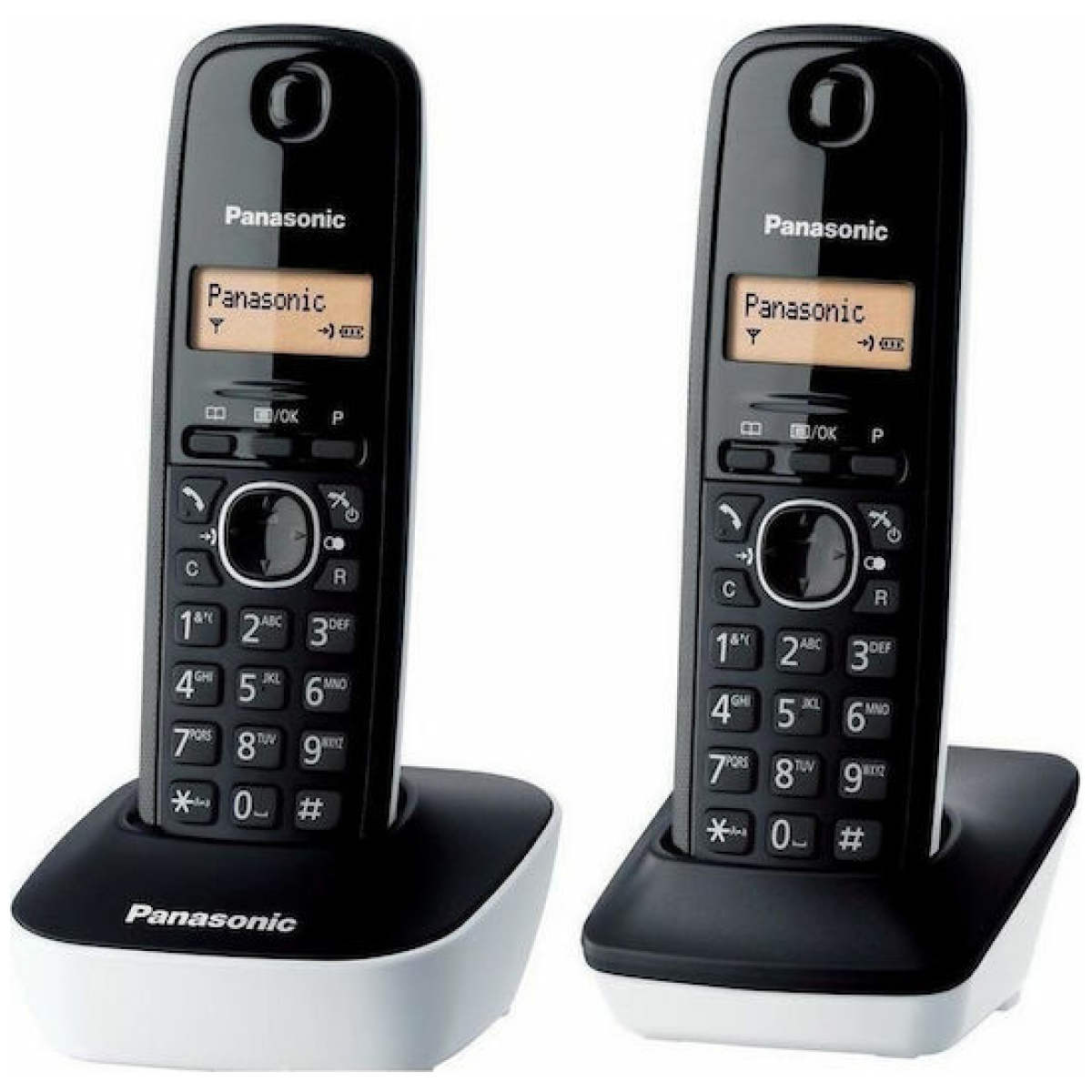 Panasonic KX-TG1612 Ασύρματο Τηλέφωνο Duo Black/White - Image 1