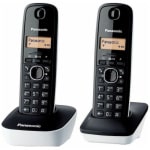 Panasonic KX-TG1612 Ασύρματο Τηλέφωνο Duo Black/White