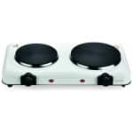 Termomax TX122 Επιτραπέζια Εστία Εμαγιέ Διπλή Λευκή