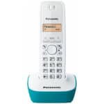 Panasonic KX-TG1611GRC Ασύρματο Τηλέφωνο με Ελληνικό Μενού Λευκό-Μπλέ