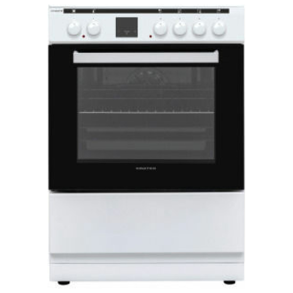 United UFV-68287TP Κουζίνα 69lt με Κεραμικές Εστίες Π60εκ. Λευκή