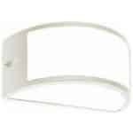 EUROLAMP 145-20210 ΑΠΛΙΚΑ ΤΟΙΧΟΥ ΟΒΑΛ E27 MAX 10W LED 220X121X108 IP54 ΛΕΥΚΗ PRO ARTE ILLUMINA