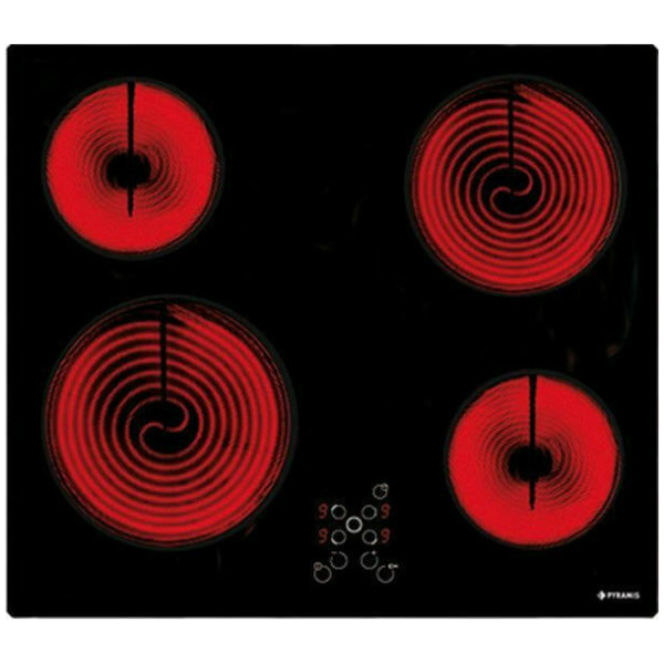 PYRAMIS 58HL 4007 Κεραμική Εστία Αυτόνομη 58x51cm ΕΩΣ 12 ΔΟΣΕΙΣ