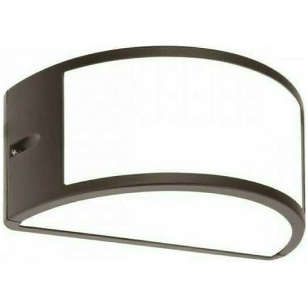 EUROLAMP 145-20211 ΑΠΛΙΚΑ ΤΟΙΧΟΥ ΟΒΑΛ E27 MAX 10W LED 220X121X108 IP54 ΜΑΥΡΗ PRO ARTE ILLUMINA