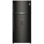 LG GTF744BLPED Ψυγείο Δίπορτο 509lt Total NoFrost Υ180xΠ78xΒ67.3εκ. Μαύρο