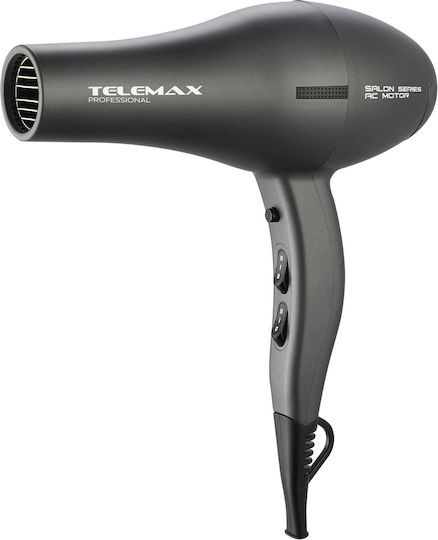 1-ccb-1.jpeg Telemax FK-8813 Επαγγελματικό Πιστολάκι Μαλλιών με Φυσούνα 2200W Grey - Image 1