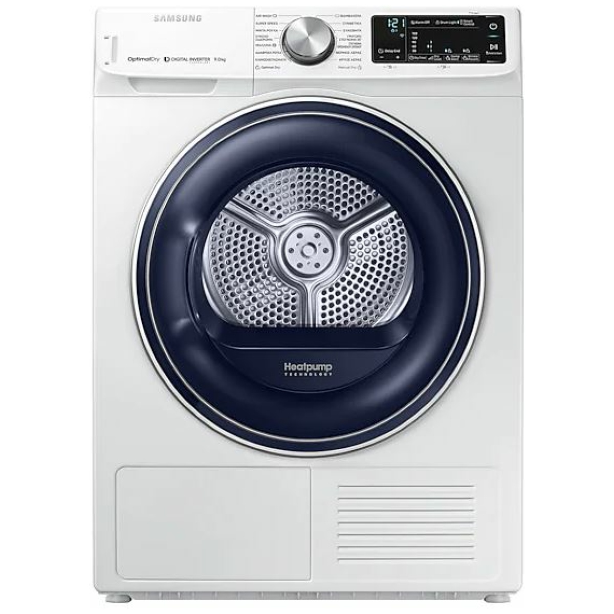 SAMSUNG DV90N62632W/LV Στεγνωτήριο Ρούχων 9KG A+++ ΕΩΣ 12 ΔΟΣΕΙΣ - Image 1