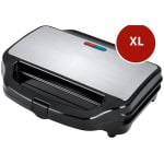 TELAMAX Ideakitchen XL Deli-Press Τοστιέρα για 2 Τοστ 900W Inox ΕΩΣ 12 ΔΟΣΕΙΣ