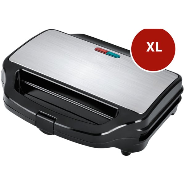 TELAMAX Ideakitchen XL Deli-Press Τοστιέρα για 2 Τοστ 900W Inox ΕΩΣ 12 ΔΟΣΕΙΣ