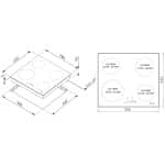 Pyramis 58IN 4011 Επαγωγική Εστία Αυτόνομη 59x52εκ. 034023801 ΕΩΣ 12 ΔΟΣΕΙΣ - Image 2