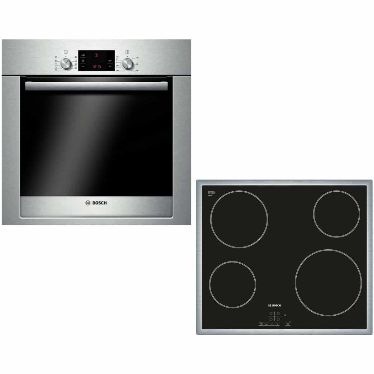 BOSCH HBA33B550 + PKF645E01 Κουζίνα Εντοιχιζόμενη με Κεραμικες Εστίες ΕΩΣ 12 ΔΟΣΕΙΣ - Image 1