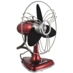 ΑΝΕΜΙΣΤΗΡΕΣ EUROLAMP 147-28200 ΕΠΙΤΡΑΠΕΖΙΟΣ ΚΟΚΚΙΝΟΣ VINTAGE Φ33 35W ΕΩΣ 12 ΔΟΣΕΙΣ