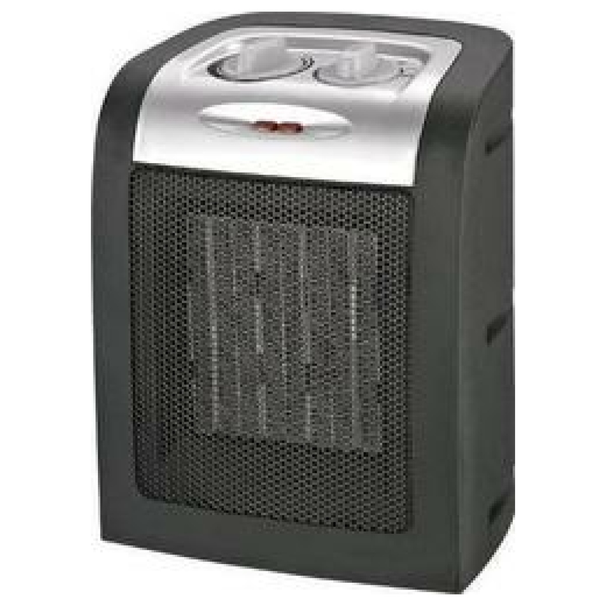 ΑΕΡΟΘΕΡΜΟ ΔΩΜΑΤΙΟΥ ΜΑΥΡΟ 1500W EUROLAMP 147-29127 ΕΩΣ 12 ΔΟΣΕΙΣ - Image 1