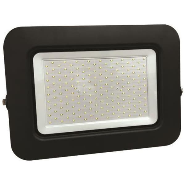EUROLAMP (147-69353) Στεγανός Προβολέας IP65 Ισχύος 150W με Ψυχρό Λευκό Φως σε Μαύρο χρώμα