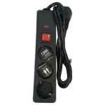 ΠΟΛΥΜΠΡΙΖΑ ΥΠΕΡΤΑΣΕΩΣ FERRARA ΜΕ ΑΣΦΑΛΕΙΑ 3 ΘΕΣΕΩΝ ΜΕ ΚΑΛΩΔΙΟ 1,5M, 3X1MM, 147-62105 ΕΩΣ 12 ΔΟΣΕΙΣ