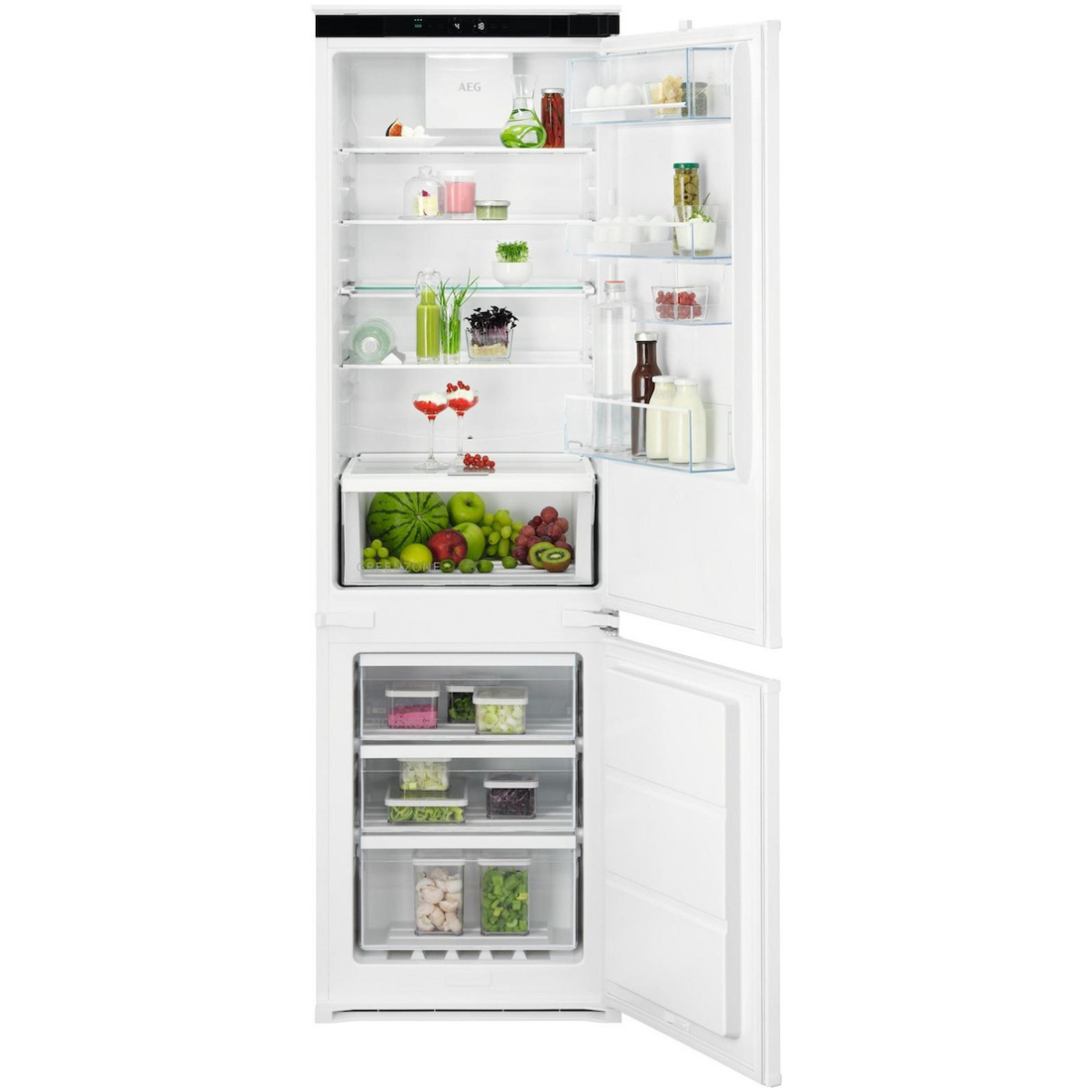AEG TSC7G181ES Εντοιχιζόμενος Ψυγειοκαταψύκτης 256lt NoFrost ΕΩΣ 12 ΔΟΣΕΙΣ - Image 1