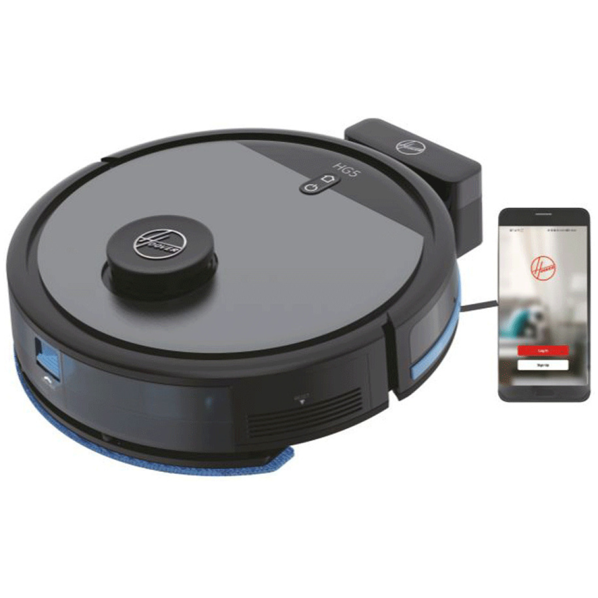 Hoover HG530H Σκούπα Ρομπότ για Σκούπισμα & Σφουγγάρισμα με Χαρτογράφηση και Wi-Fi   ΕΩΣ 12 ΔΟΣΕΙΣ - Image 1