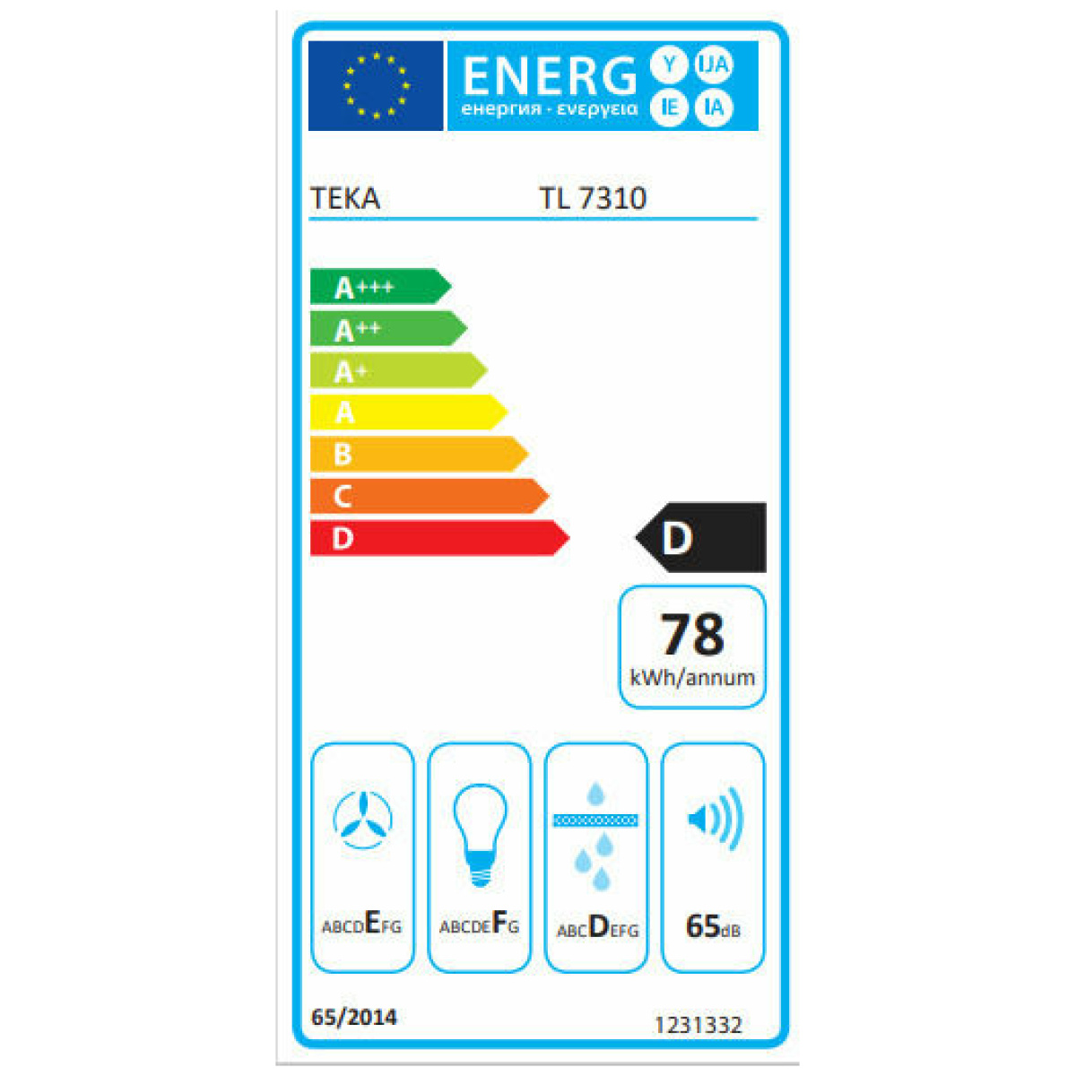 Teka TL 7310 Συρόμενος Απορροφητήρας 70cm Inox - Image 2