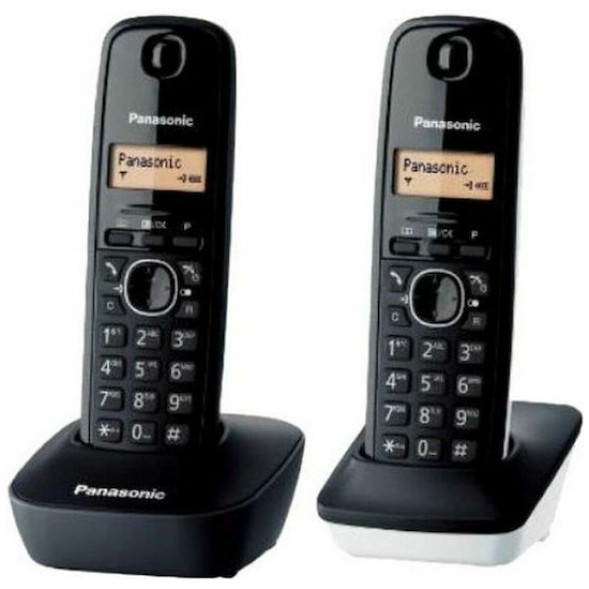 Panasonic KX-TG1612 Ασύρματο Τηλέφωνο Duo Black/White - Image 2