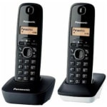 Panasonic KX-TG1612 Ασύρματο Τηλέφωνο Duo Black/White - Image 2