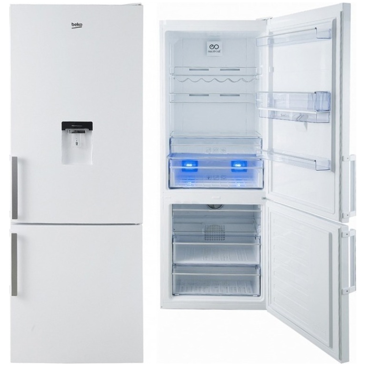 ΒΕΚΟ RCNE520K21DW Ψυγειοκαταψύκτης NoFrost Λευκός A+ ΕΩΣ 12 ΔΟΣΕΙΣ - Image 2