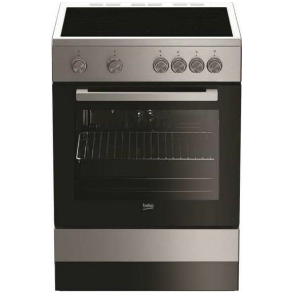 BEKO FSM67010GX Κουζίνα Ηλεκτρική με Κεραμικές Εστίες ΕΩΣ 12 ΔΟΣΕΙΣ