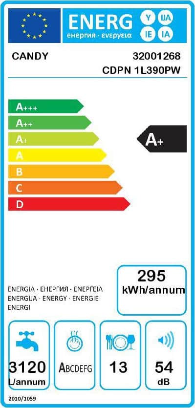 20190823140814_1f875862-881.jpeg CANDY CDPN1L390PW Πλυντήριο Πιάτων A+ ΕΩΣ 12 ΔΟΣΕΙΣ - Image 2