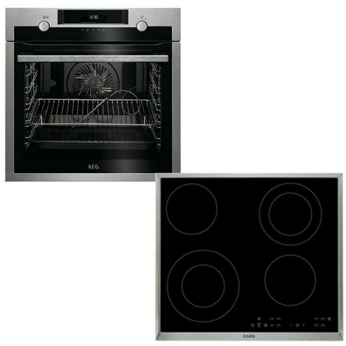 AEG BCE558370M + HK634021XB  Κουζίνα Εντοιχιζόμενη με Κεραμικές Εστίες ΕΩΣ 12 ΔΟΣΕΙΣ - Image 1