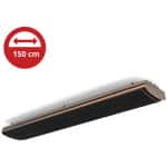 Telemax JH-NR24-13A Ηλεκτρικό Κάτοπτρο Υπερύθρων με Ισχύ 2.4kW ΕΩΣ 12 ΔΟΣΕΙΣ