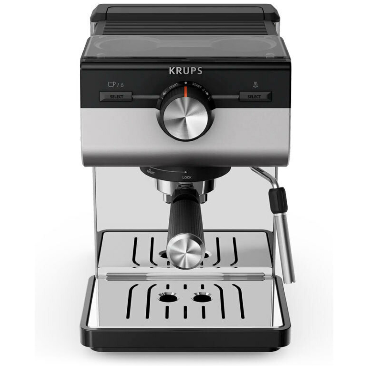 Krups XP384E10 Αυτόματη Μηχανή Espresso 1140W Πίεσης 15bar Ασημί - Image 1