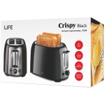 Life Crispy Φρυγανιέρα 2 Θέσεων 750W Μαύρη 221-0258 (ΕΩΣ 12 ΔΟΣΕΙΣ) - Image 2