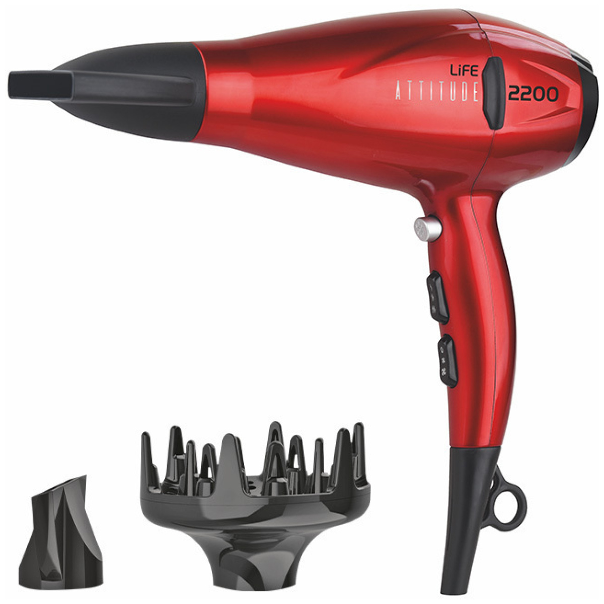 LIFE Attitude Hairdryer Πιστολάκι Μαλλιών με Φυσούνα 2200W 221-0311 ΕΩΣ 12 ΔΟΣΕΙΣ - Image 1