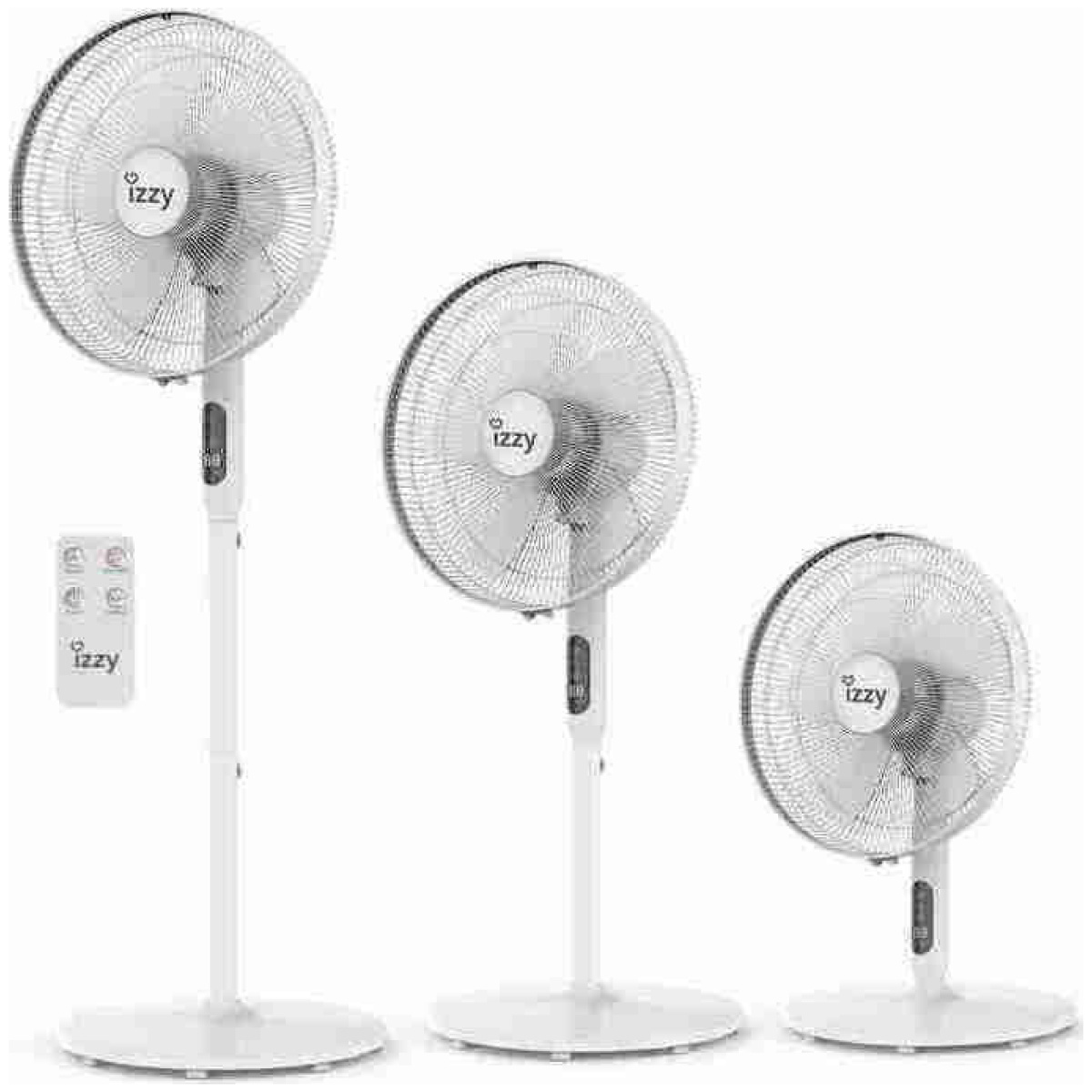 ΙΖΖΥ (223432) IZ-9007 Ανεμιστήρας Ορθοστάτης 2 σε 1 70W Διαμέτρου 40cm με Τηλεχειριστήριο ΕΩΣ 12 ΔΟΣΕΙΣ - Image 1