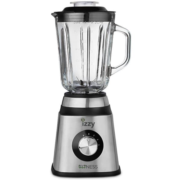 IZZY (223654) IZ-1601 Μπλέντερ για Smoothies με Γυάλινη Κανάτα 1.5lt 1000W Inox ΕΩΣ 12 ΔΟΣΕΙΣ