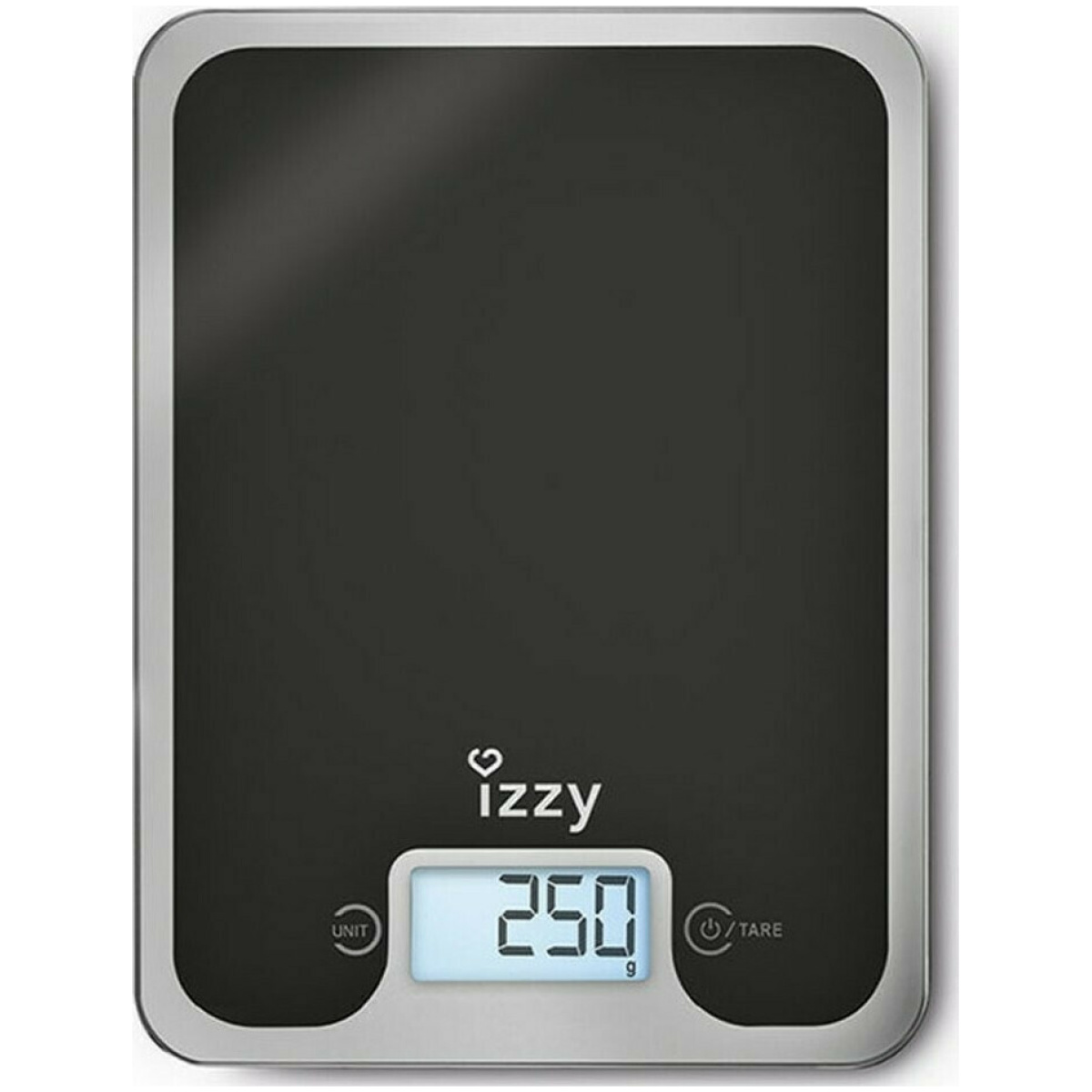 IZZY IZ-7004 Black Mirror Ψηφιακή Ζυγαριά Κουζίνας 10kg (223669) - Image 1