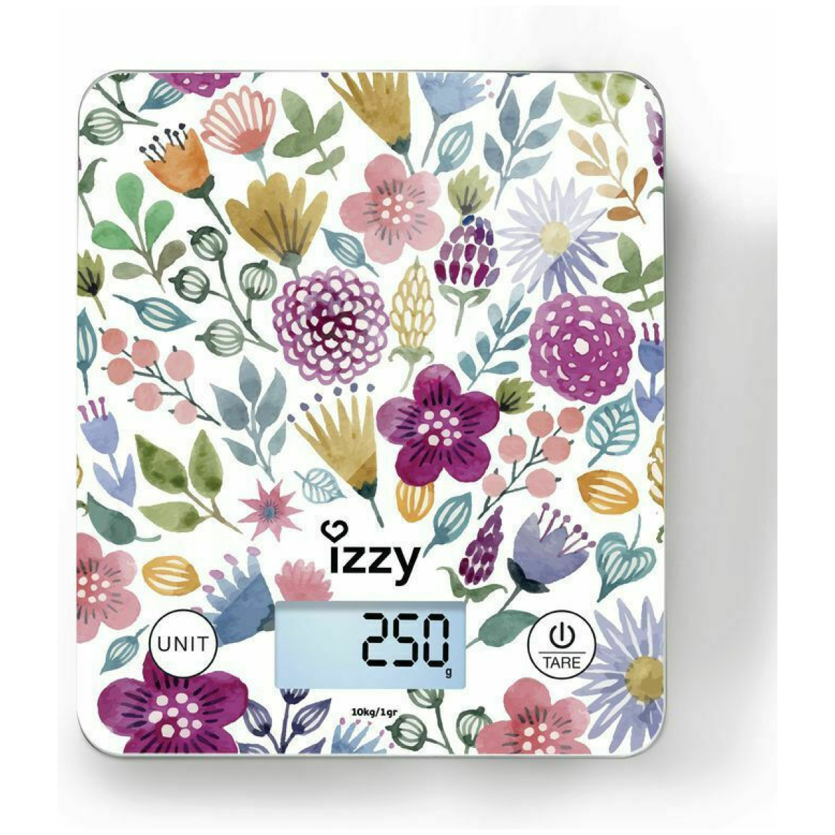 ΙΖΖΥ (223878) Floral IZ-7007 Ψηφιακή Ζυγαριά Κουζίνας 1gr/10kg Πολύχρωμη ΕΩΣ 12 ΔΟΣΕΙΣ - Image 1