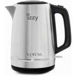 IZZY (223899) IZ-3009 X-PRESS Βραστήρας 1.7lt 2200W Inox ΕΩΣ 12 ΔΟΣΕΙΣ