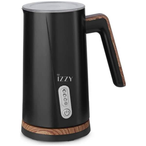 Izzy IZ-6201 Συσκευή για Αφρόγαλα Ματ Μαύρη 224136 300ml ΕΩΣ 12 ΔΟΣΕΙΣ