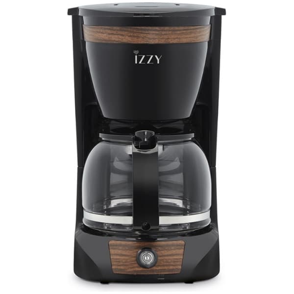 Izzy C108S Καφετιέρα Φίλτρου 950W Wooden Black ΕΩΣ 12 ΔΟΣΕΙΣ