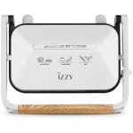 Izzy IZ-2013 224145 Τοστιέρα για 2 Τοστ 1300W Λευκή ΕΩΣ 12 ΔΟΣΕΙΣ