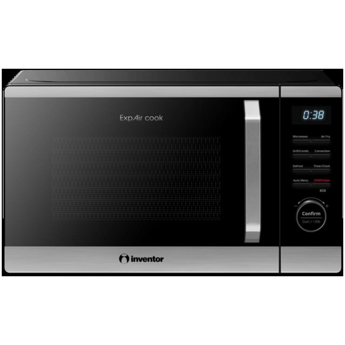 ΦΟΥΡΝΟΣ ΜΙΚΡΟΚΥΜΑΤΩΝ INVENTOR MWO-AF-23LT-BD ΜΑΥΡΟΣ 800W ΕΩΣ 12 ΔΟΣΕΙΣ - Image 1